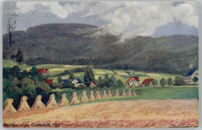 Czorneboh Künstlerkarte Rachlau
