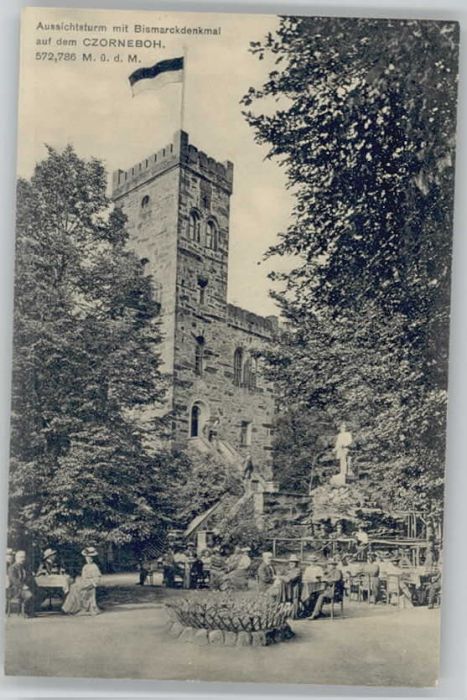 Czorneboh Aussichtsturm Bismarckdenkmal