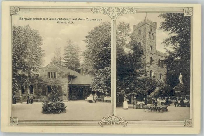 Czorneboh Bergwirtschaft Aussichtsturm