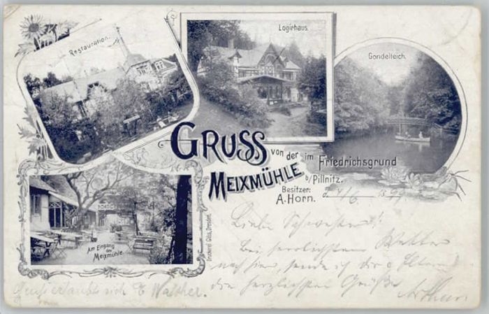 Pillnitz Meixmühle Friedrichsgrund Restaurant Lo