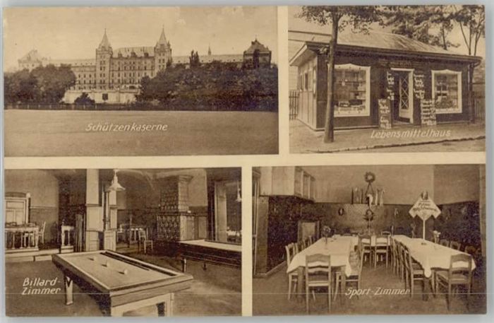 DRESDEN Elbe Schuetzenkaserne Lebensmittelhaus Billard-Zimmer Sport-Zimmer Poliz