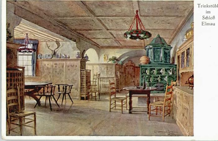 Elmau Schloss Künstlerkarte