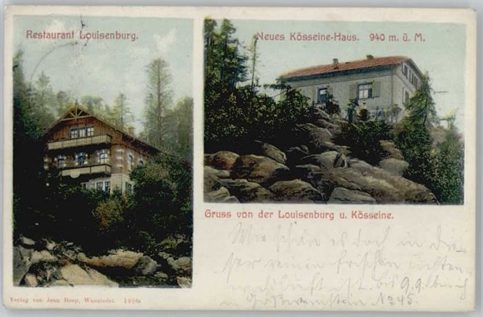 Wunsiedel Restaurant Louisenburg Kösseine Haus