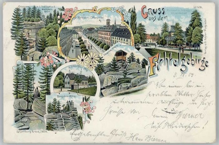 Wunsiedel Schüssel Marktplatz Kösseine Luisenburg