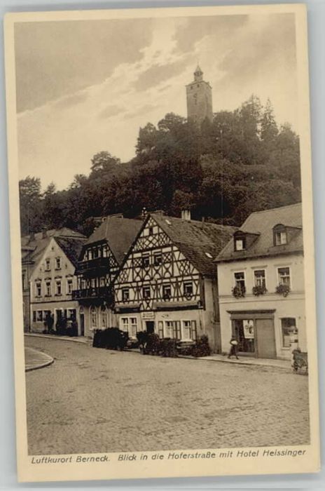 Bad Berneck Hoferstrasse Hotel Heissinger