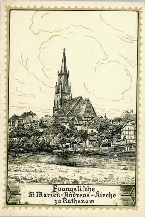 Rathenow St. Marien-Andreas-Kirche Künstlerkarte