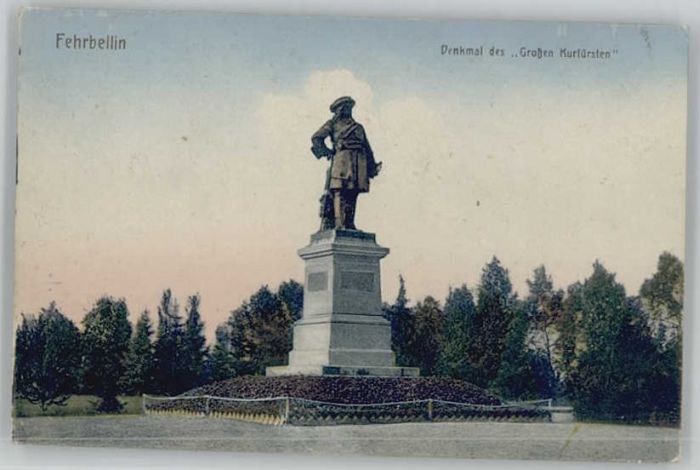 Fehrbellin Kurfürst Denkmal