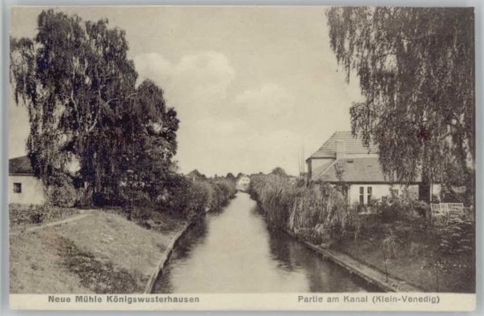 Koenigs-Wusterhausen Königs Wusterhausen Kanal Neue Mühle *