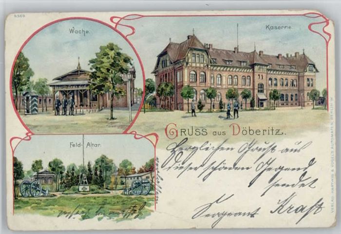 Doeberitz Truppenuebungsplatz Wache Kaserne Feldaltar