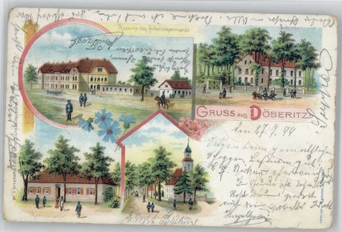 Doeberitz Truppenuebungsplatz Kaserne Schloss Kommandantur Kirche