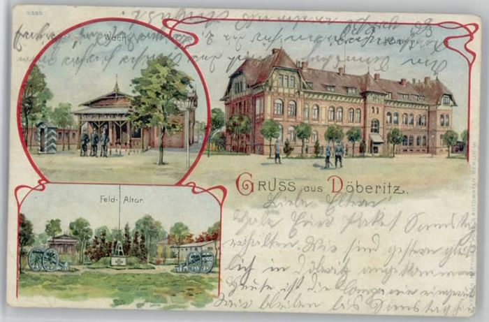 Doeberitz Truppenuebungsplatz Kaserne Wache Feldaltar