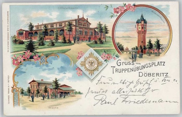 Doeberitz Truppenuebungsplatz Kasino Wasserturm Wache