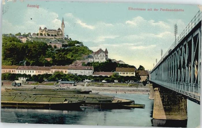 Aussig Tschechien Aussig Elbestrasse Ferdinandshöhe