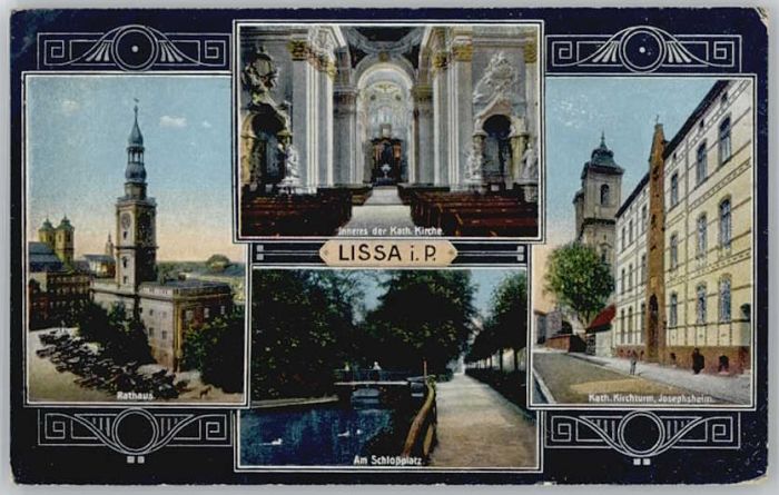 Lissa Posen Lissa Rathaus Schlossplatz Kirchturm