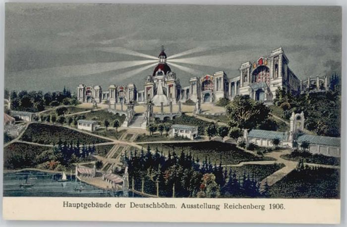 Reichenberg Liberec Boehmen Ausstellung Hauptgebäude