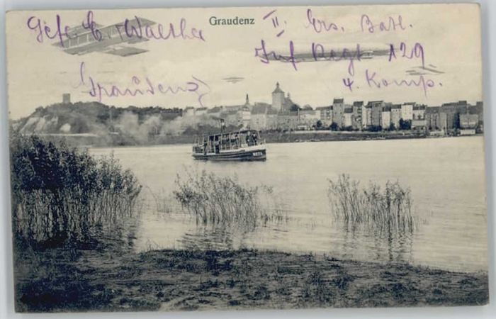 Graudenz Westpreussen Graudenz Dampfer
