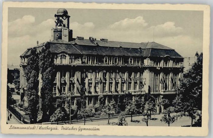 Litzmannstadt Lodz Litzmannstadt Deutsches Gymnasium