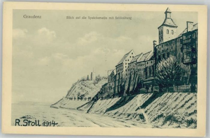 Graudenz Westpreussen Graudenz Künstlerkarte KünstlerR. Stoll