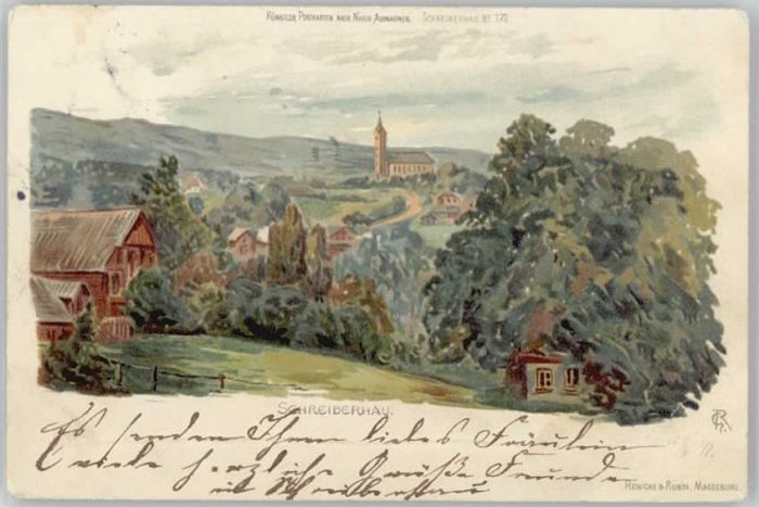 Schreiberhau Niederschlesien Schreiberhau Künstlerkarte