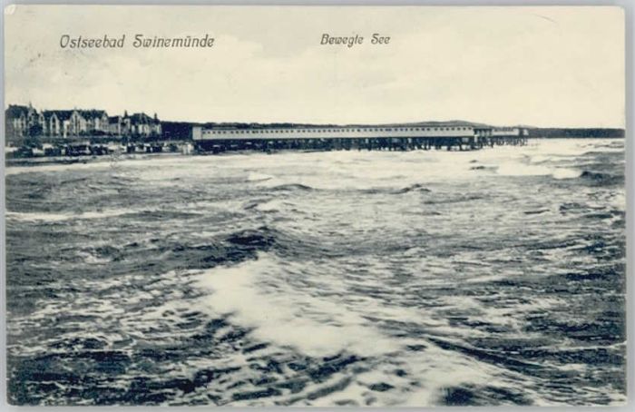 Swinemuende Ostseebad Westpommern Swinemünde Bewegte See