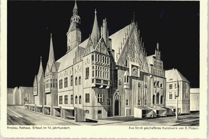 Breslau Niederschlesien Breslau Rathaus