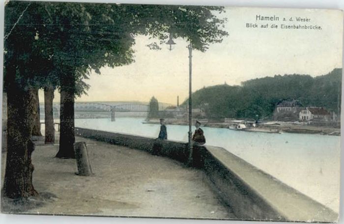 Hameln Weser Hameln Eisenbahnbrücke