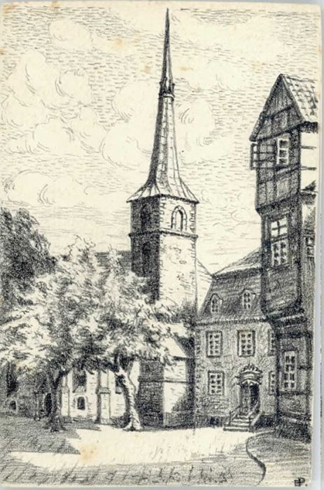 Hameln Weser Hameln [Stempelabschlag] Künstlerkarte