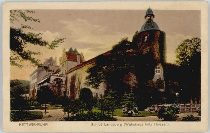 Kettwig Schloss Landsberg Wohnhaus Fritz Thysse