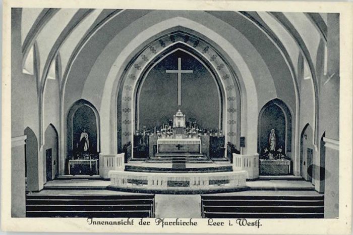 Leer Westfalen Pfarrkirche Innenansicht