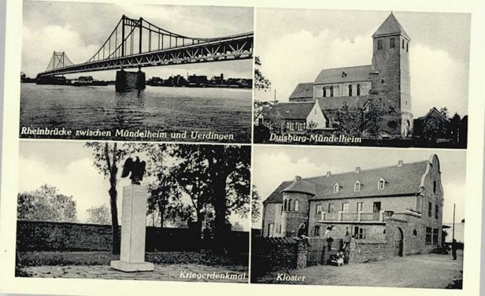 Muendelheim heinbrücke Kriegerdenkmal Kloster *
