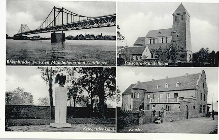 Muendelheim heinbrücke Kriegerdenkmal Kloster *
