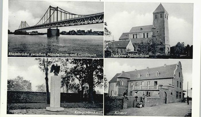 Muendelheim heinbrücke Kriegerdenkmal Kloster *
