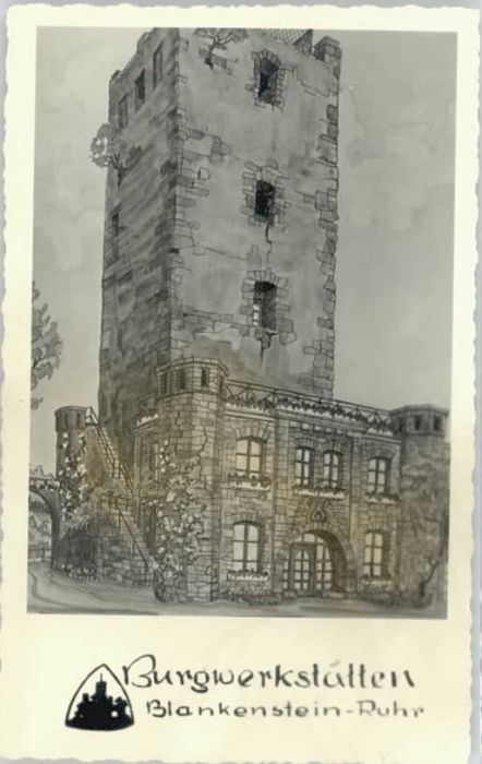 Blankenstein Ruhr Künstlerkarte Burgwerkstätten *