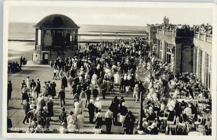 BORKUM Nordseebad Niedersachsen Nachmittagskonzert