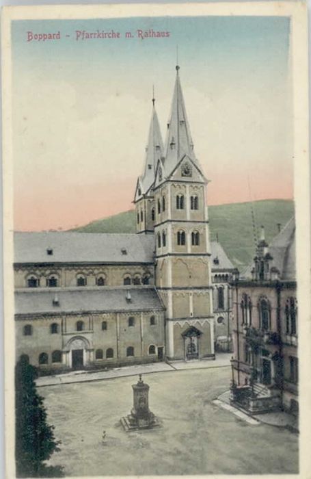 Boppard Rhein Boppard Pfarrkirche Rathaus