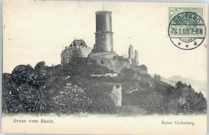 Boppard Rhein Boppard Ruine Godesberg