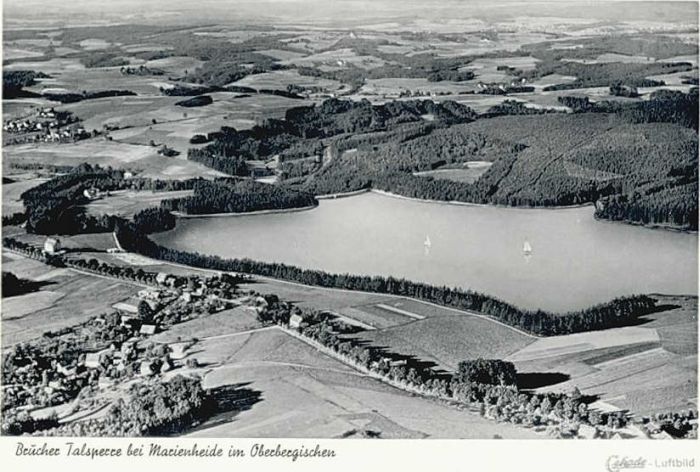 Bruch Gummersbach Fliegeraufnahme Talsperre