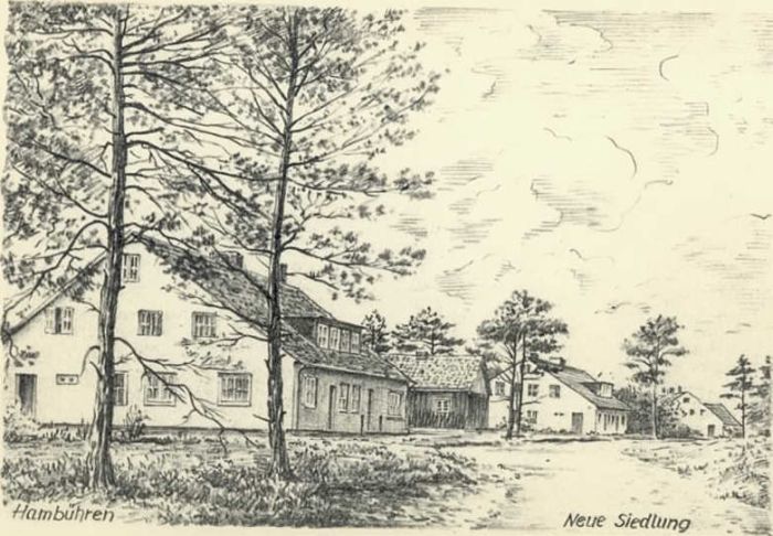 Hambuehren ünstlerkarte Neue Siedlung *