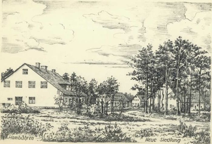 Hambuehren ünstlerkarte Neue Siedlung *