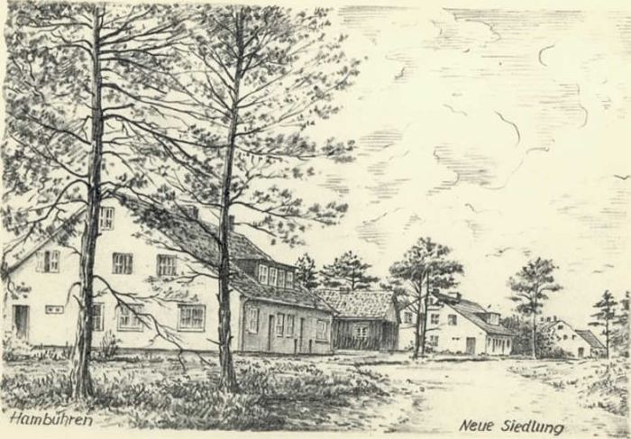 Hambuehren ünstlerkarte Neue Siedlung *