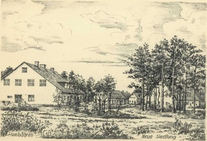Hambuehren ünstlerkarte Neue Siedlung *