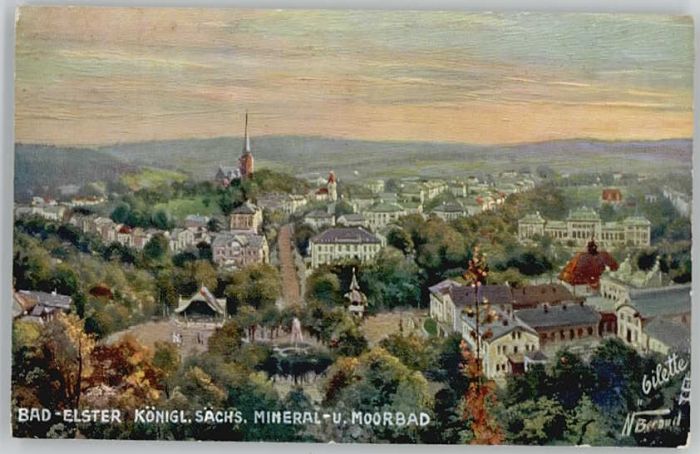 Bad Elster Künstlerkarte KünstlerN.B. *