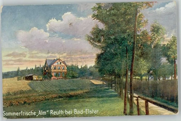 Bad Elster Künstlerkarte Alm Reuth