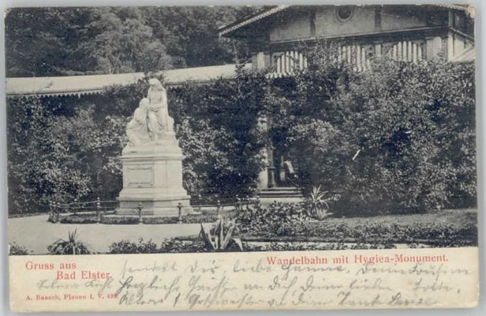 Bad Elster Wandelbahn Hygiea Monument