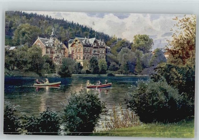 Bad Elster Künstlerkarte Gondelteich