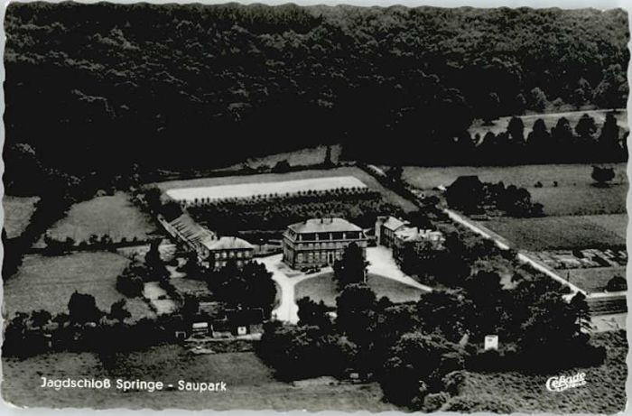 Springe Deister Springe Jagd Schloss  Fliegeraufnahme