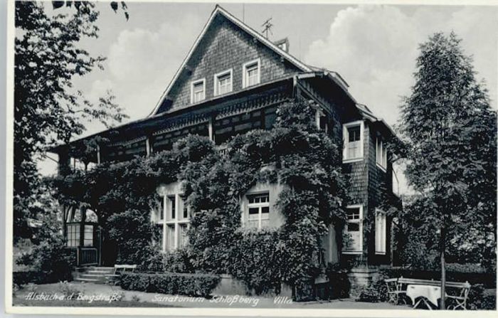 Alsbach Bergstrasse Alsbach Sanatorium  Schlossberg