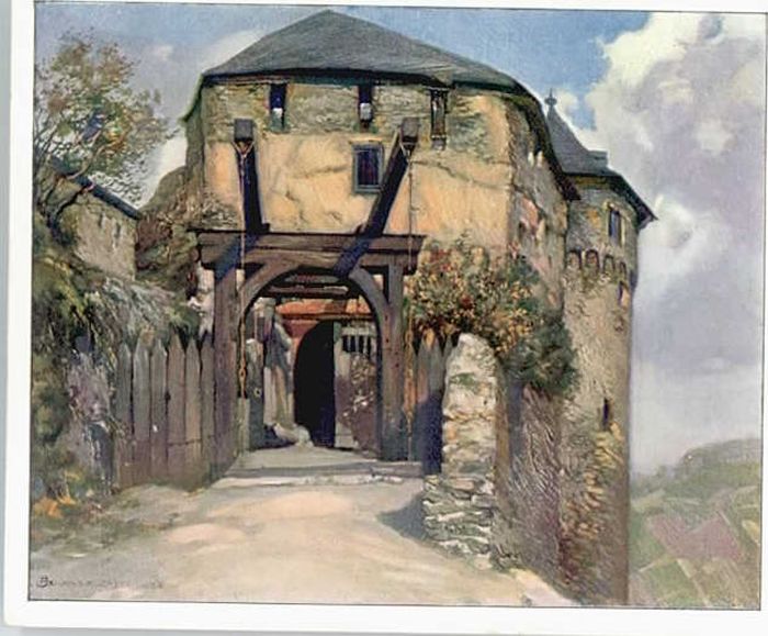 Braubach Rhein Braubach Marksburg KünstlerHans R. Schu