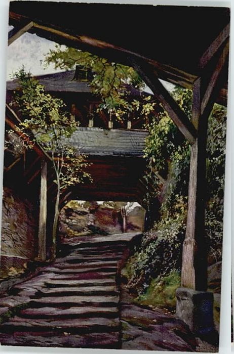 Braubach Rhein Braubach Marksburg KünstlerR. Schulze