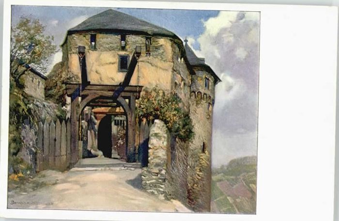 Braubach Rhein Braubach Marksburg KünstlerHans R. Schu